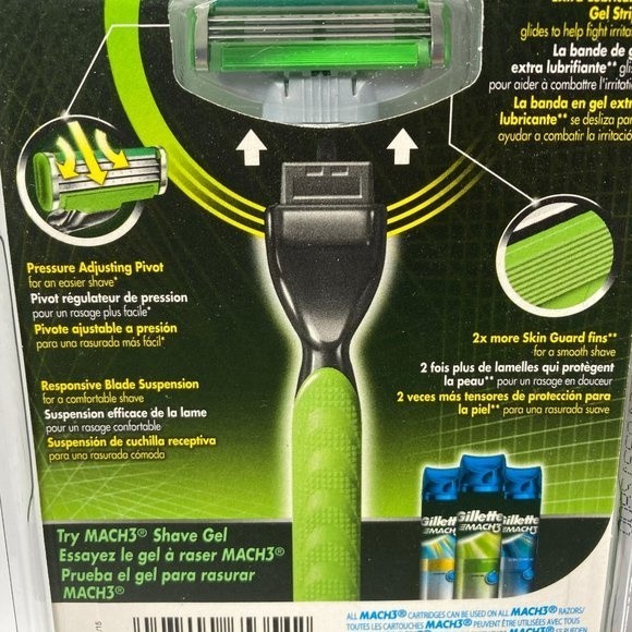Gillette Mach 3 Sensitive Men's Razor - Picture 7 of 13